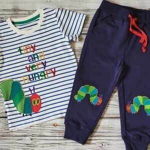 The Very Hungry Caterpillar Outfit T-Shirt and Pants Outfit NWT